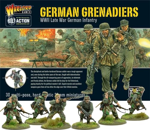 WGB-WM-09A - Kriegsherrenspiele - Repetierbock - Deutsche Grenadiere Aus Dem Zweiten Weltkrieg - 28mm Miniaturen x 30 WGB-WM-09A - Kriegsherrenspiele - Repetierbock - Deutsche Grenadiere Aus Dem Zweiten Weltkrieg - 28mm Miniaturen x 30 von Warlord Games