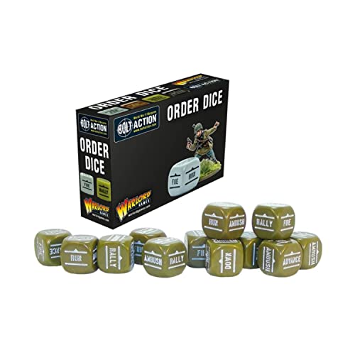 Warlord Games Olive Drab Order Dice for Bolt Action von Bolt Action