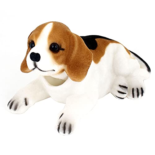A50DS KFZ Auto Dekoration Bobbing Leiter Hund Beagle geformt Wackelhund Halskette, wackeldackel Hund für Auto und Zuhause von Bolwins