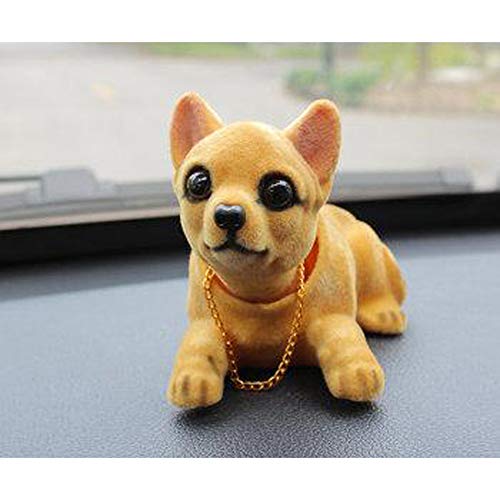 Bolwins C14DS Wackelhund Auto-Dekoration – Wackeldackel Armaturenbrett Dekoration für Auto und Büro, Hunde-Figur für Innenraum, Mit Halskette Bolwins C14DS Wackelhund Auto-Dekoration – Wackeldackel Armaturenbrett Dekoration für Auto und Büro, Hunde-Figur für Innenraum, Mit Halskette von Bolwins