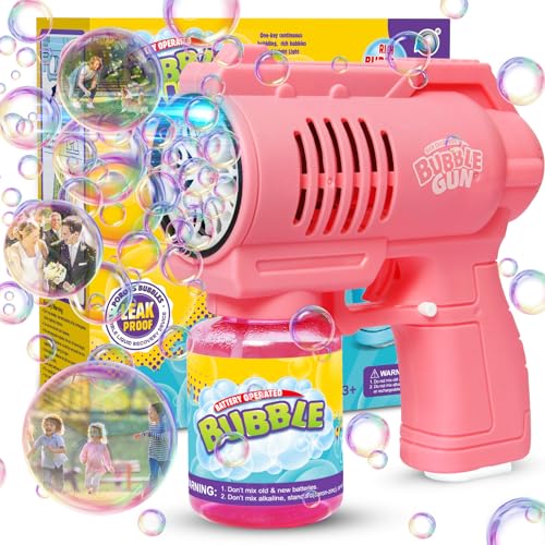 Bombble Automatische Seifenblasenpistole, Seifenblasenmaschine Gun Kinder 10000 Blasen/Minute mit 130ML Seifenblasenlösung, Blasenspielzeug Geschenk für Kinder/Geburtstag/Party, Bubble Gun Machine Bombble Automatische Seifenblasenpistole, Seifenblasenmaschine Gun Kinder 10000 Blasen/Minute mit 130ML Seifenblasenlösung, Blasenspielzeug Geschenk für Kinder/Geburtstag/Party, Bubble Gun Machine von Bombble