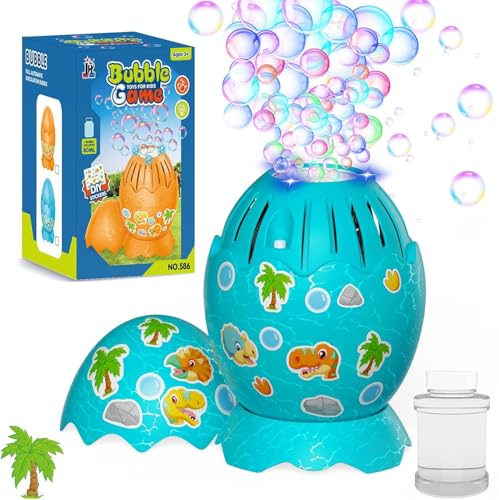Bombble Dinosaurier Eier Seifenblasenspielzeug, Seifenblasenmaschine Kinder 10000+ Blasen/Min mit Seifenblasenlösung für Hochzeit/Geburtstag/Party/Geschenk für Junge&Mädchen 3456789, Bubble Machine Bombble Dinosaurier Eier Seifenblasenspielzeug, Seifenblasenmaschine Kinder 10000+ Blasen/Min mit Seifenblasenlösung für Hochzeit/Geburtstag/Party/Geschenk für Junge&Mädchen 3456789, Bubble Machine von Bombble