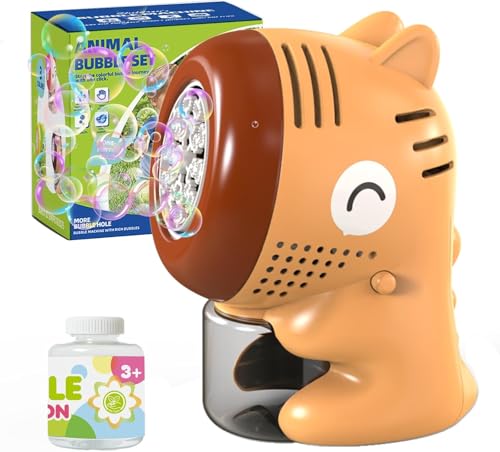 Bombble Dinosaurier Seifenblasenmaschine für Kinder 10000+ Blasen/Min mit Seifenblasenlösung/20 Blasenlöcher für Hochzeit/Geburtstag/Party, Seifenblasenspielzeug Geschenk für Junge&Mädchen 345678 von Bombble