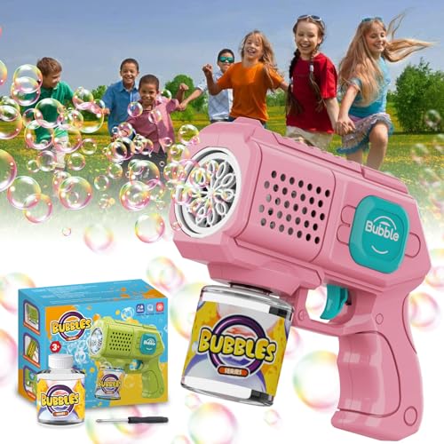 Bombble Seifenblasenpistole, Seifenblasenmacher mit Seifenblasenlösung, Seifenblasenmaschine Spielzeug 10000+ Blasen Outdoor Geschenk für Geburtstag/Party/Hochzeit, Bubble Gun Junge Mädchen 3-10 Jahre Bombble Seifenblasenpistole, Seifenblasenmacher mit Seifenblasenlösung, Seifenblasenmaschine Spielzeug 10000+ Blasen Outdoor Geschenk für Geburtstag/Party/Hochzeit, Bubble Gun Junge Mädchen 3-10 Jahre von Bombble