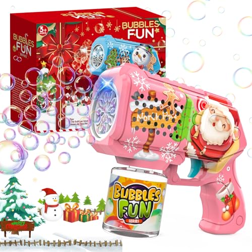 Bombble Seifenblasenpistole Weihnachten, Bubble Gun Kinder mit Seifenblasenlösung, Bubble Machine Toys 5000+ Blasen Outdoor Kinder Geschenk für Weihnachten/Neujahr/Geburtstag/Party/Hochzeit Bombble Seifenblasenpistole Weihnachten, Bubble Gun Kinder mit Seifenblasenlösung, Bubble Machine Toys 5000+ Blasen Outdoor Kinder Geschenk für Weihnachten/Neujahr/Geburtstag/Party/Hochzeit von Bombble