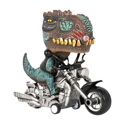 Bomefoi Auto-Drift-Ornament, Drift-Auto-Armaturenbrett-Ornament | Dinosaurier reitet Motorrad-Modell-Ornament,Dekoratives Modell Drifting Spin Ornament für Auto Armaturenbrett Home Desktop Bomefoi Auto-Drift-Ornament, Drift-Auto-Armaturenbrett-Ornament | Dinosaurier reitet Motorrad-Modell-Ornament,Dekoratives Modell Drifting Spin Ornament für Auto Armaturenbrett Home Desktop von Bomefoi