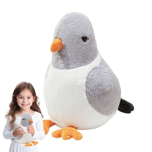 Bomefoi Niedliche Taube Plüschtier | Flauschig Weicher Vogel Plüsch - Herzöffnendes Schlafkissen Für Kinder Mädchen Geburtstagsgeschenk Freund Kollege von Bomefoi