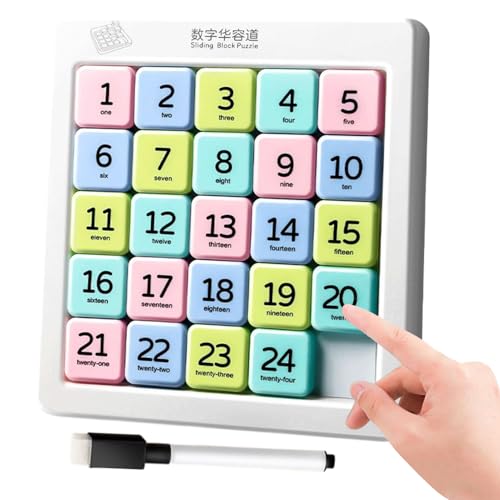 Bomefoi Number Slide Puzzle | Pädagogisches Spielzeug Für Kinder - 6x6 Interaktives Zahlen-Schiebespiel Zur Logikförderung, Kognitiven Entwicklung, Gehirntraining Für Kindergarten, Vorschule Und Bomefoi Number Slide Puzzle | Pädagogisches Spielzeug Für Kinder - 6x6 Interaktives Zahlen-Schiebespiel Zur Logikförderung, Kognitiven Entwicklung, Gehirntraining Für Kindergarten, Vorschule Und von Bomefoi