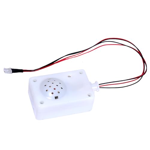 Halloween-Schrei-Lautsprecher – Horror-Sound-Sensor – Creaming Tricky Voice Control Requisiten – Schreiende Requisiten mit LED-Licht, gruselige Werkzeuge für Fluchtraum, Streich aktivierter von Bomefoi
