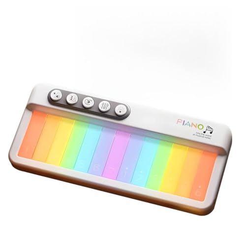Elektronische Klavierbox mit Touchscreen, Regenbogenlicht, elektronisches Klavier mit mehrfarbiger Hintergrundbeleuchtung für Kinder, Kleinkinder, frühes Lernen, elektronisches Klavier, Touchscreen von Bomiclss