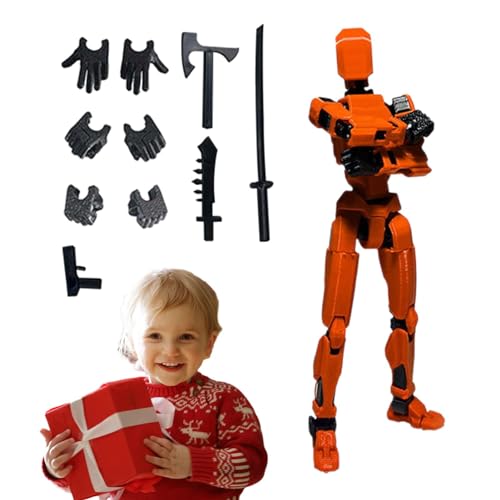 Actionfigurenmodell | Bewegliche Robot Dummy Action Figuren | Mehrgelenkiges Modell Spielzeug PVC Modell - Aktivitäts Roboter Spiele Wohnkultur Für Kinder Erwachsene von BommFu