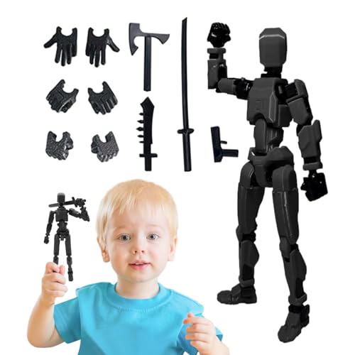 Actionfigurenmodell | Bewegliche Robot Dummy Action Figuren | Mehrgelenkiges Modell Spielzeug PVC Modell - Aktivitäts Roboter Spiele Wohnkultur Für Kinder Erwachsene von BommFu