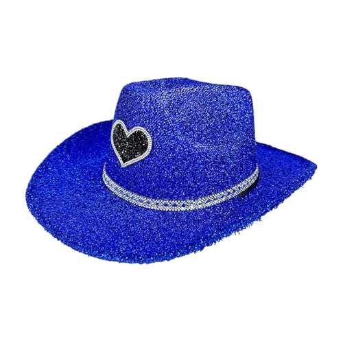 BommFu Cowgirl Hut Glitter, Cowgirl Hats Women | Western Farkly Disco Cowboy Hut | Party Kopfwege Kostümzubehör, Cosplay -Requisiten für Männer Frauen BommFu Cowgirl Hut Glitter, Cowgirl Hats Women | Western Farkly Disco Cowboy Hut | Party Kopfwege Kostümzubehör, Cosplay -Requisiten für Männer Frauen von BommFu