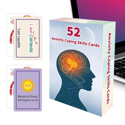 BommFu Emotionsregulation Karten,Umfangreiches Set Portable Doppelseitige Gefühle Karten - Entwicklungsspielzeug Für Klassenzimmer Zuhause Büros Soziale Situationen - Stressabbau Gehirnfunktion von BommFu