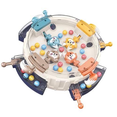 BommFu Hungry Beans Brettspiel - Tisch Bohnenball Spielzeug - Klassische Wettkampfspiele Feinmotorik Training Lernfördernd Für 2 Bis 4 Spieler Familien Kinder Erwachsene Partys Zusammenkünfte von BommFu