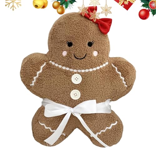 BommFu Plüschtier,Sanftes Süßes Weihnachts Kuscheltier & Cartoon Stofftier | Kinderkissen Für Jugendliche Mädchen Familie Weihnachtsfeier von BommFu