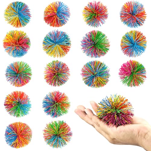 Bomtop 16 Stück Stringy Balls, Wuschelball, Sensory Fidget Stringy Balls, Rainbow Squeeze Ball, Regenbogenball Kinder, Mitgebsel Kindergeburtstag, Stressball Kinder, Stressabbau Spielzeug für Kinder Bomtop 16 Stück Stringy Balls, Wuschelball, Sensory Fidget Stringy Balls, Rainbow Squeeze Ball, Regenbogenball Kinder, Mitgebsel Kindergeburtstag, Stressball Kinder, Stressabbau Spielzeug für Kinder von Bomtop