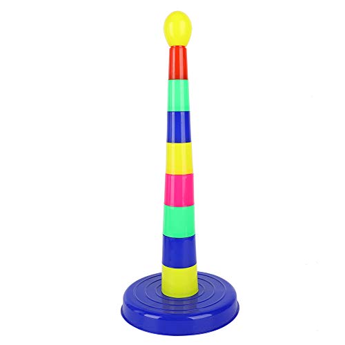 Bonbela 1 Set Säulen 8 Sets Ringe Klingeltoss -Spiel Spielzeug Elternkind Indoor Interactive Game (Ringspielzeug) von Bonbela