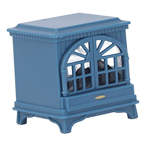 Bonbela 1:12 Dollhouse Kamin Miniatur -Puppenhauszubehör Puppenhaus Mini -Möbel mit Simuliertem Lebensechtem Design für das Spielen und Raumdekoration (Blau) von Bonbela