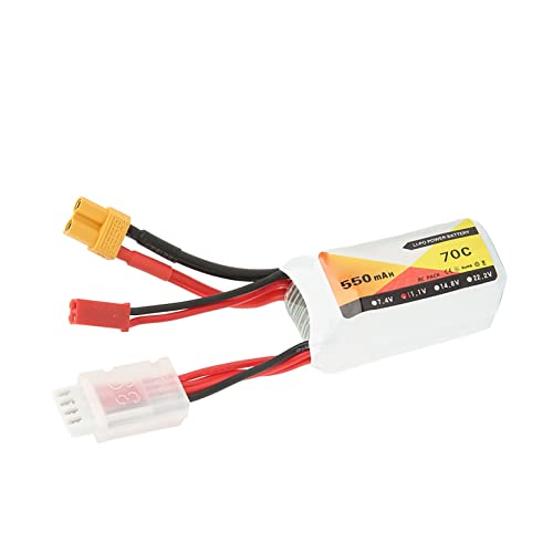 Bonbela 11,1V 550mAh 70C 3S Lipo Akku mit JST XT30 Stecker Ersatzteile für LS180 RC Rennwagen Quadcopter Bonbela 11,1V 550mAh 70C 3S Lipo Akku mit JST XT30 Stecker Ersatzteile für LS180 RC Rennwagen Quadcopter von Bonbela