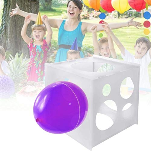 Bonbela 11 Löcher Ballon Messbox Ballon Sizer Box Messbox für Geburtstagsfeier Hochzeitdekoration (Weiß) von Bonbela