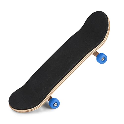 Bonbela 1pc Maple Holzlegierung Fingerboard Finger Skateboard mit Schachtel Reduzieren Sie Druckgeschenke Hellblau (Dunkelblau) von Bonbela