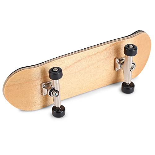 Bonbela 1pc Maple Holzlegierung Fingerboard Finger Skateboard mit Schachtel Reduzieren Sie Druckgeschenke Hellblau (Rot) von Bonbela