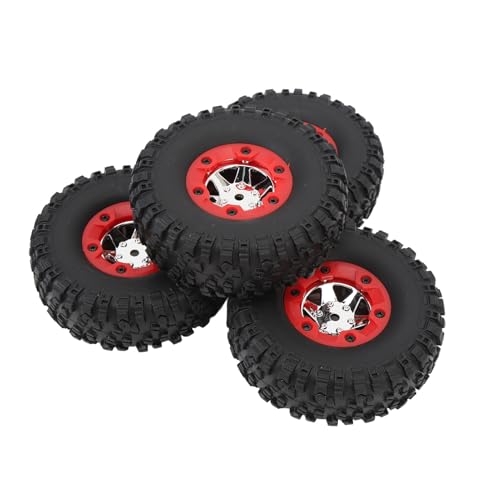 Bonbela 4-teiliges RC-Autorad, RC-Renngummireifen mit Sechskantkupplungshülse, Lichtwellenmutternsatz für WLTOYS 12423 12427 12428 124006 Bonbela 4-teiliges RC-Autorad, RC-Renngummireifen mit Sechskantkupplungshülse, Lichtwellenmutternsatz für WLTOYS 12423 12427 12428 124006 von Bonbela