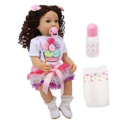 Bonbela 55 cm Wiedergeborenes Baby Girl Puppen Realistisch Weiche Vinylbäder mit Hochtemperatures Synthetischen Perücken und Neugeborenenkleidung für Kinder Kinder Präsentieren Bonbela 55 cm Wiedergeborenes Baby Girl Puppen Realistisch Weiche Vinylbäder mit Hochtemperatures Synthetischen Perücken und Neugeborenenkleidung für Kinder Kinder Präsentieren von Bonbela