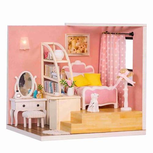 Bonbela DIY Holzversammlung Duse Haus Erbaubares Miniaturhaus Model Spielzeug für Kinder Kinder mit Ungiftigem Holzmaterial Pädagogisch Handgefertigtes Handwerk für die Heimdekoration (M-012 Bonbela DIY Holzversammlung Duse Haus Erbaubares Miniaturhaus Model Spielzeug für Kinder Kinder mit Ungiftigem Holzmaterial Pädagogisch Handgefertigtes Handwerk für die Heimdekoration (M-012 von Bonbela