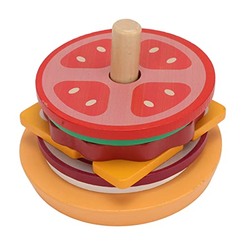 Bonbela Fast Food Cooking Play Set Spielzeugküche Trep Play Composite Wood Kids Spielzeug für Frühe Entwicklung Motorfähigkeiten mit Lebendigen Farben Schöne Design (Typ 4) von Bonbela