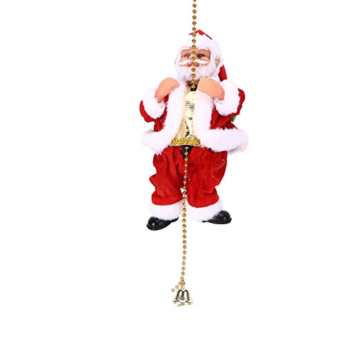 Bonbela Klettern Santa Santa Klettern auf den Perlenvorhang Weihnachtsbaum -Anhänger Weihnachtsdekorationen von Bonbela