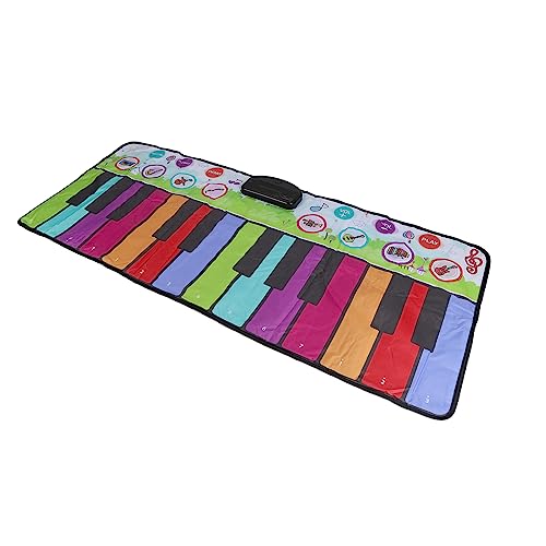 Bonbela Musical Piano Teppich Spielzeug Kinderboden Klavier Keyboard Tanzmatte Bildungsklavierspiel Mate (180c) von Bonbela