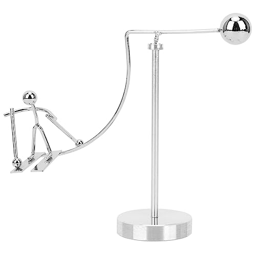 Bonbela Newtons Cradle Balanced Bälle Spielzeug Newtons Pendulum Cradle Little Man Bildungsspielzeug Desktop -Dekoration (Skiprinz) von Bonbela
