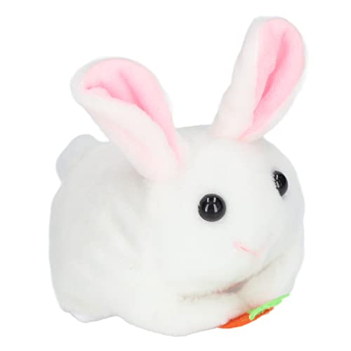 Bonbela Plüsch Bunny Clockwork Toy Tail Zittern Rotierende Süße Exquisite Feine Verarbeitung Plüsch Hasenspielzeug (Weiß) von Bonbela
