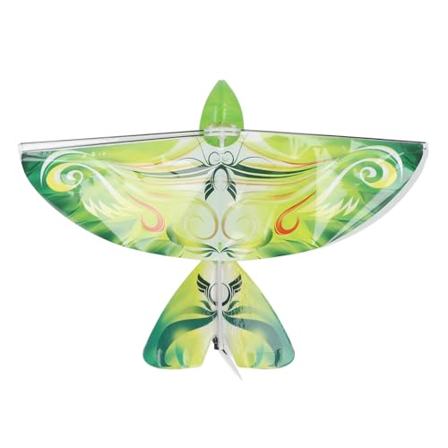 Bonbela RC Flying Bird Toy, Fliegendes RC -Vogelspielzeug 2,4 GHz USB -Ladung LED Bionic Flapping Wings Bird für Innen Im Innenbereich Außen (Grün) von Bonbela