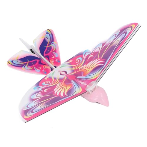 Bonbela RC Flying Bird Toy, Fliegendes RC -Vogelspielzeug 2,4 GHz USB -Ladung LED Bionic Flapping Wings Bird für Innen Im Innenbereich Außen (Rosa) von Bonbela