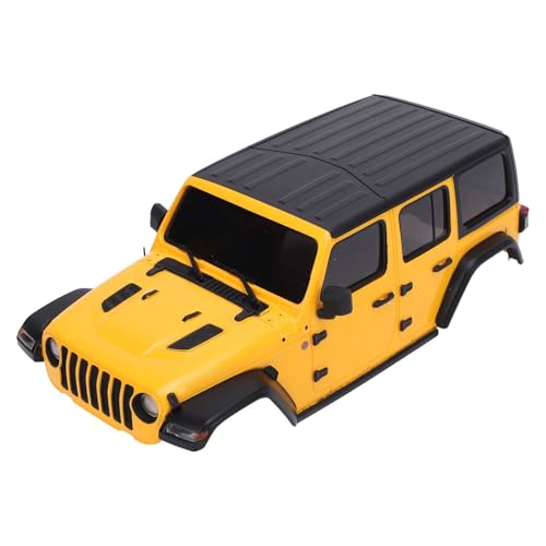 Bonbela RC -Karosserieabdeckung Hartschale Kunststoff 1/24 für Axiale SCX24 DIY -Upgrade -Teile mit Präzisen Ausschnitten Einfach Installation Moderner Stil (Gelb) von Bonbela
