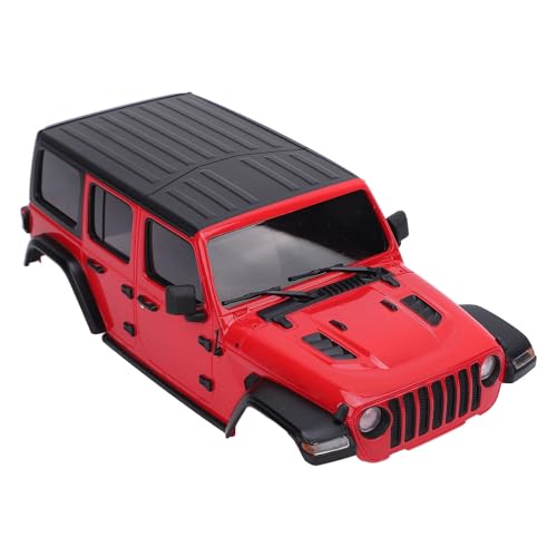Bonbela RC -Karosserieabdeckung Hartschale Kunststoff 1/24 für Axiale SCX24 DIY -Upgrade -Teile mit Präzisen Ausschnitten Einfach Installation Moderner Stil (Rot) von Bonbela