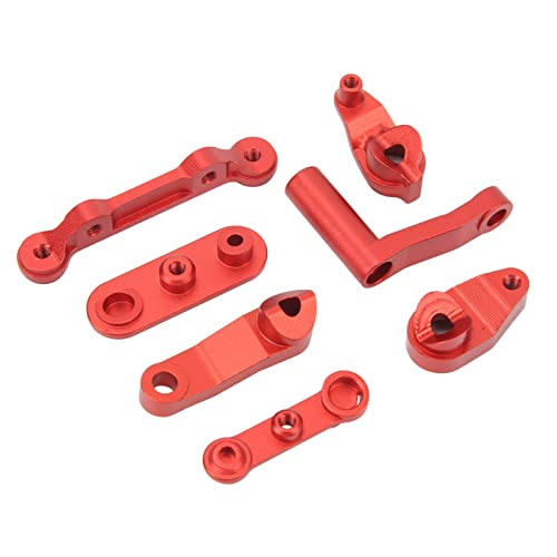 Bonbela RC Lenkung Bellcrank Servo Set Aluminiumlegierung Lenkungsbaugruppe Upgrade -Kit mit Verbesserter Leistung für Losi Baja Rey Rock Rey 1/10 RC -Autos (Rot) von Bonbela
