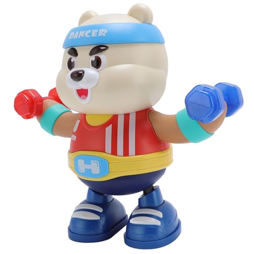 Bonbela Tanzbären Spielzeug Elektrische Fitness Bären Spielzeug Bewegung Licht Musik Süßes Tragbares Tanzbärenspielzeug Roboter für Kinder Bonbela Tanzbären Spielzeug Elektrische Fitness Bären Spielzeug Bewegung Licht Musik Süßes Tragbares Tanzbärenspielzeug Roboter für Kinder von Bonbela