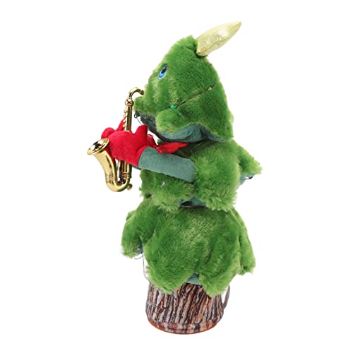 Bonbela Tanzendem Weihnachtsbaum Singen Singend Tanzen 8 Lieder Elektrische Singing für Tisch -tischsofa Bettauto (Saxophon Stumpf Weihnachtsbaum) von Bonbela
