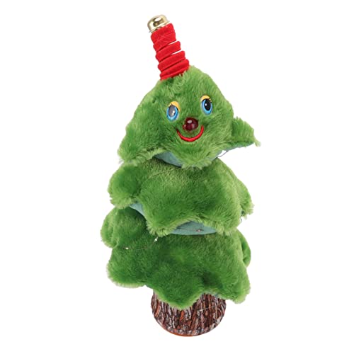 Bonbela Tanzendem Weihnachtsbaum Singen Singend Tanzen 8 Lieder Elektrische Singing für Tisch -tischsofa Bettauto (Weihnachtsbaum tanzen Stumpf) von Bonbela