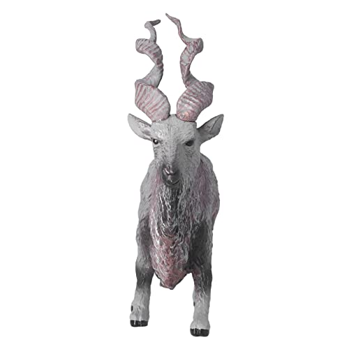 Bonbela Ziegenfigur Ziegenskulptur Capra Falconeri Modell 20x21cm Lebendige Tierverzierung für Kinder Spielen mit Plastikmaterial für Home Office Desk Decor von Bonbela