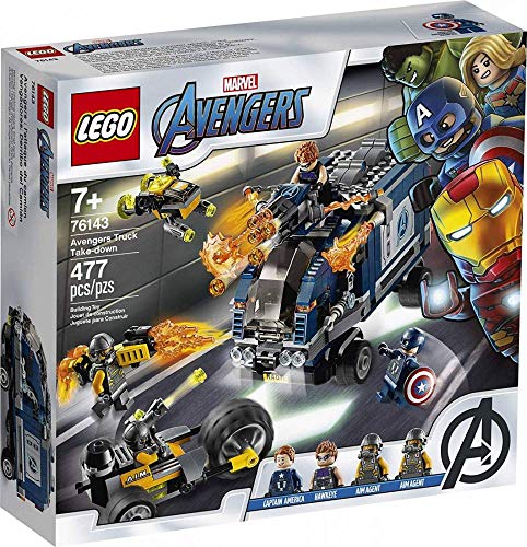 LEGO Marvel Avengers Truck Take-Down 76143 Captain America and Hawkeye Superhero Action, Cool Minifigures and Vehicles, New 2020 (477 Pieces) von LEGO