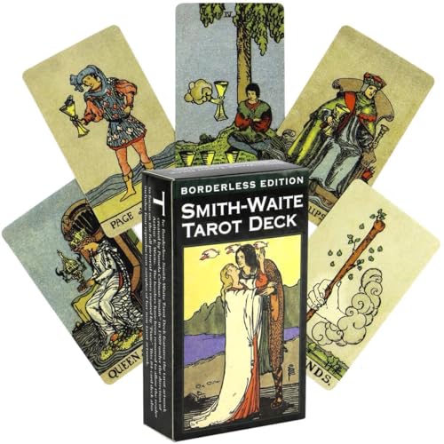 Waite Tarotkarten, 78 Rider Waite Tarot Cards für Schicksals Weissagung, Kartenspiele für Partys, Tarot Karten Geeignet für Anfänger & erfahrene Spieler, Geheimnisvolles Geschenk für Freund Waite Tarotkarten, 78 Rider Waite Tarot Cards für Schicksals Weissagung, Kartenspiele für Partys, Tarot Karten Geeignet für Anfänger & erfahrene Spieler, Geheimnisvolles Geschenk für Freund von Bonhoom