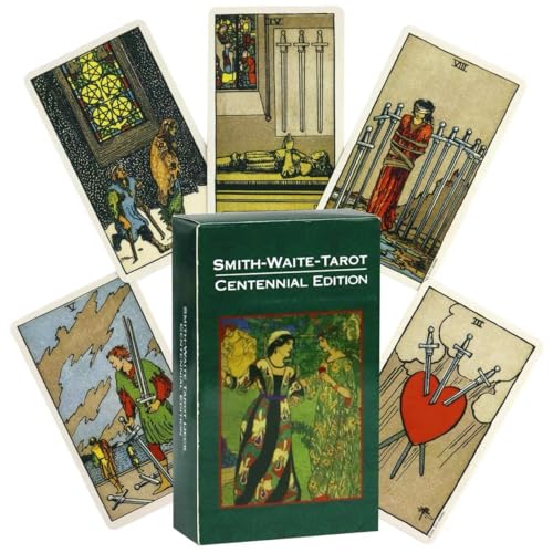 Rider Waite Tarotkarten Mit Anleitung, 78 Tarot Cards für Schicksals Weissagung, Kartenspiele für Partys, Tarot Karten Geeignet für Anfänger & erfahrene Spieler, Geheimnisvolles Geschenk für Freund Rider Waite Tarotkarten Mit Anleitung, 78 Tarot Cards für Schicksals Weissagung, Kartenspiele für Partys, Tarot Karten Geeignet für Anfänger & erfahrene Spieler, Geheimnisvolles Geschenk für Freund von Bonhoom