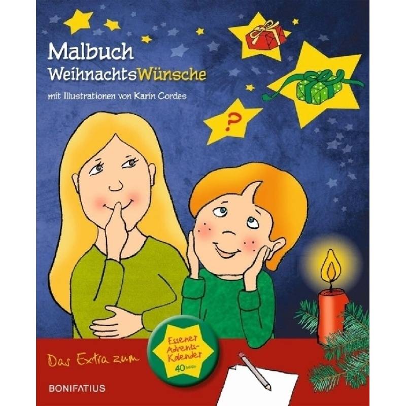 Malbuch WeihnachtsWünsche von Bonifatius-Verlag