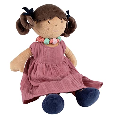 Bonikka SHARE THE LOVE Mandy - Braunes Haar mit Kleid: Puppe mit Armband (38 cm), Mehrfarbig (7506) von Bonikka SHARE THE LOVE