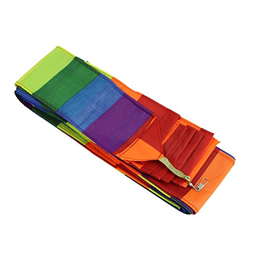 Bonkshire Super Nylon Lenkdrachen Schwanz Regenbogen Linie Kite Zubehoer Kinder Spielzeug von Bonkshire
